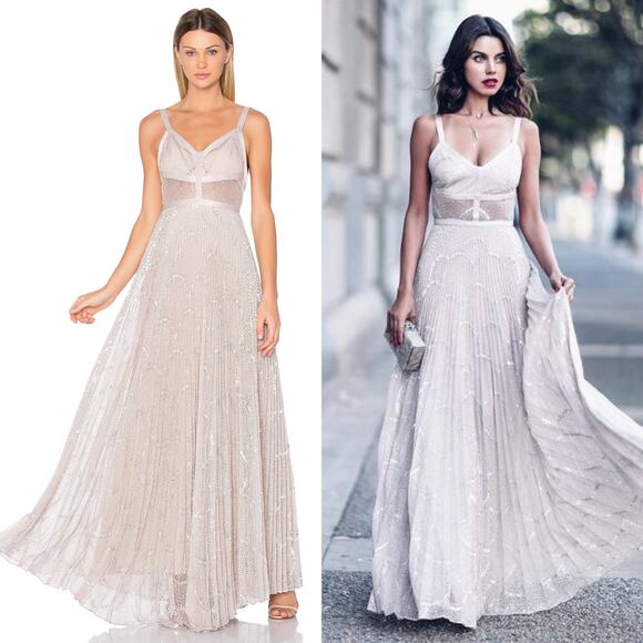 Alexis Isabella Gown Silver - Picture 1 of 10